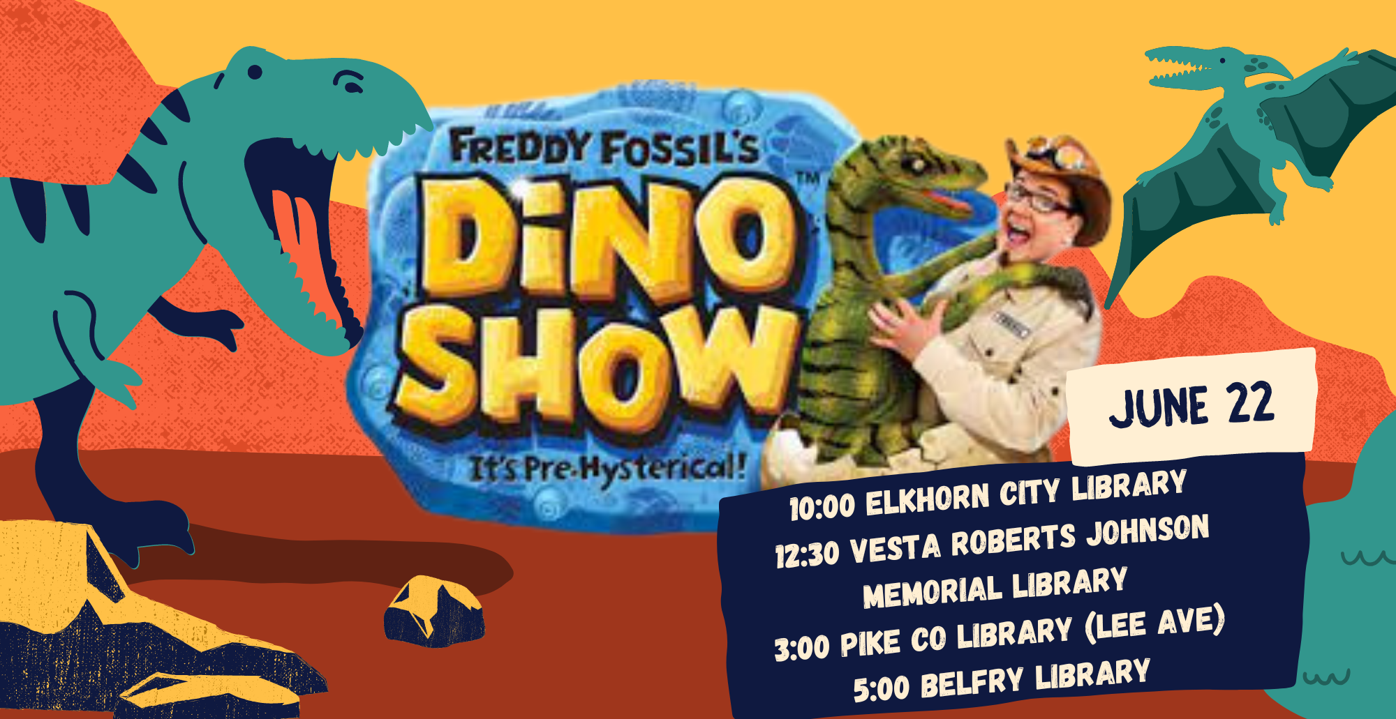 Freddy Fossil's Dino Show (Lee Avenue)