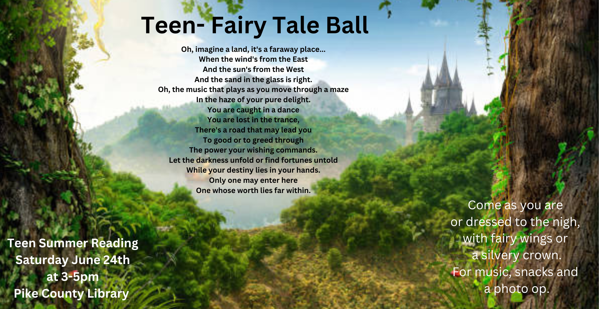 Teen Fairy Tale Ball