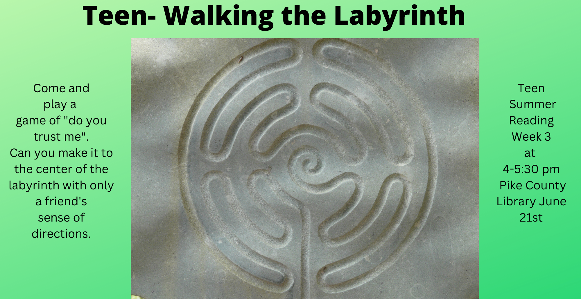 Teen Program: Walking the Labyrinth