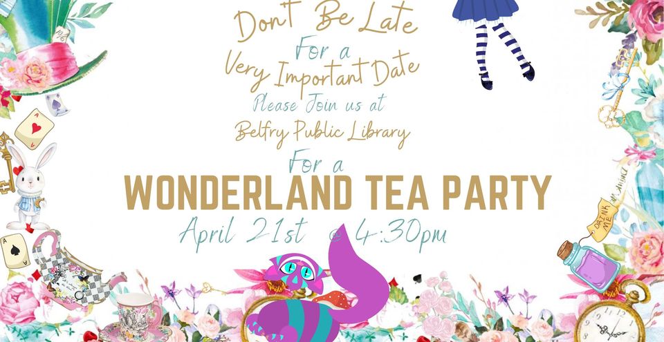 Belfry Library Alice in Wonderland Tea Party